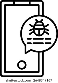 Smartphone vector icon. Can be used for printing, mobile and web applications.