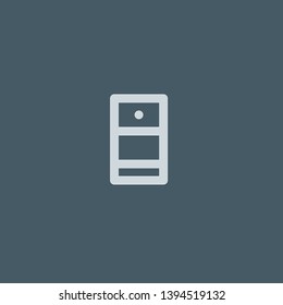 Smartphone vector icon. Smartphone concept stroke symbol design. Thin graphic elements vector illustration, outline pattern for your web site design, logo, UI. EPS 10.