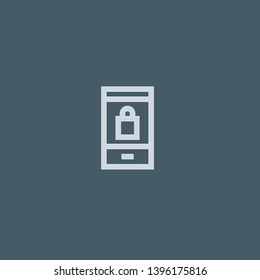 Smartphone vector icon. Smartphone concept stroke symbol design. Thin graphic elements vector illustration, outline pattern for your web site design, logo, UI. EPS 10.