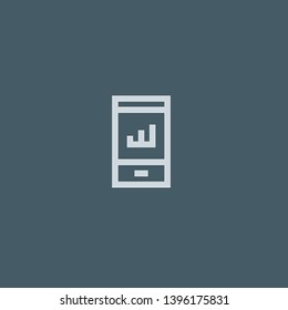 Smartphone vector icon. Smartphone concept stroke symbol design. Thin graphic elements vector illustration, outline pattern for your web site design, logo, UI. EPS 10.