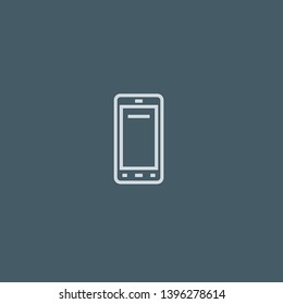 Smartphone vector icon. Smartphone concept stroke symbol design. Thin graphic elements vector illustration, outline pattern for your web site design, logo, UI. EPS 10.