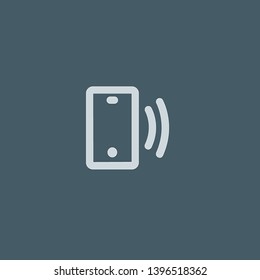 Smartphone vector icon. Smartphone concept stroke symbol design. Thin graphic elements vector illustration, outline pattern for your web site design, logo, UI. EPS 10.