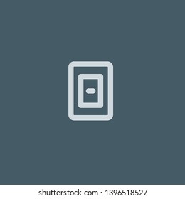 Smartphone vector icon. Smartphone concept stroke symbol design. Thin graphic elements vector illustration, outline pattern for your web site design, logo, UI. EPS 10.