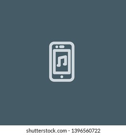 Smartphone vector icon. Smartphone concept stroke symbol design. Thin graphic elements vector illustration, outline pattern for your web site design, logo, UI. EPS 10.