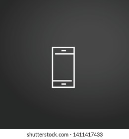 Smartphone vector icon. Smartphone concept stroke symbol design. Thin graphic elements vector illustration, outline pattern for your web site design, logo, UI. EPS 10.