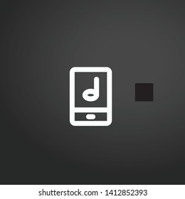 Smartphone vector icon. Smartphone concept stroke symbol design. Thin graphic elements vector illustration, outline pattern for your web site design, logo, UI. EPS 10.