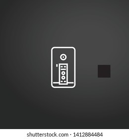 Smartphone vector icon. Smartphone concept stroke symbol design. Thin graphic elements vector illustration, outline pattern for your web site design, logo, UI. EPS 10.
