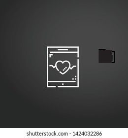 Smartphone vector icon. Smartphone concept stroke symbol design. Thin graphic elements vector illustration, outline pattern for your web site design, logo, UI. EPS 10.