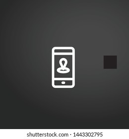 Smartphone vector icon. Smartphone concept stroke symbol design. Thin graphic elements vector illustration, outline pattern for your web site design, logo, UI. EPS 10.