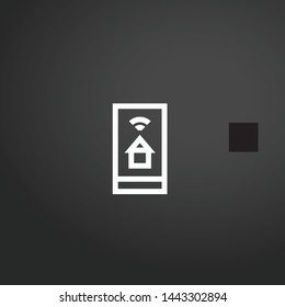 Smartphone vector icon. Smartphone concept stroke symbol design. Thin graphic elements vector illustration, outline pattern for your web site design, logo, UI. EPS 10.