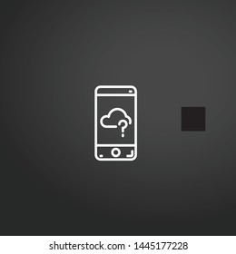 Smartphone vector icon. Smartphone concept stroke symbol design. Thin graphic elements vector illustration, outline pattern for your web site design, logo, UI. EPS 10.