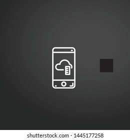 Smartphone vector icon. Smartphone concept stroke symbol design. Thin graphic elements vector illustration, outline pattern for your web site design, logo, UI. EPS 10.