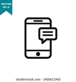 smartphone vector icon, device icon in trendy flat style