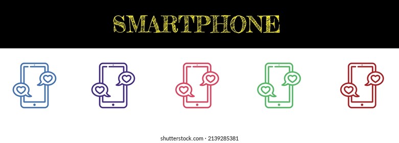 smartphone vector icon, Vector EPS 10 illustration style