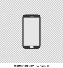 Icono de vector Smartphone 10 en fondo transparente.