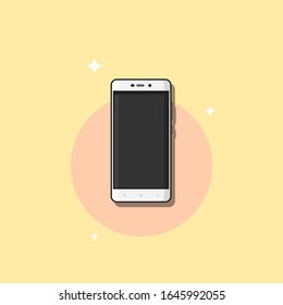 Smartphone Vector Icon Illustration. Smartphone Vector. Flat Cartoon Style Suitable for Web Landing Page, Banner, Flyer, Sticker, Wallpaper, Background