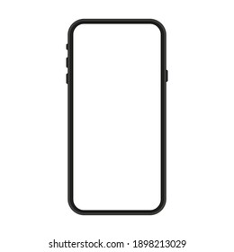 Smartphone vector icon. Illustration in flat design