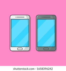 Smartphone Vector Icon Illustration. Mobile Phone or iPhone