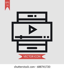 Smartphone vector icon, illustration symbol