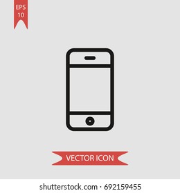  Smartphone vector icon, illustration symbol