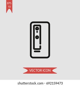 Smartphone vector icon, illustration symbol
