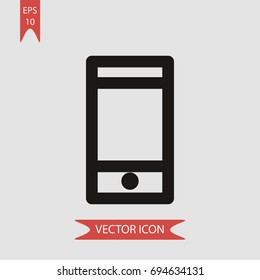 Smartphone vector icon, illustration symbol
