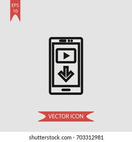 Smartphone vector icon illustration symbol