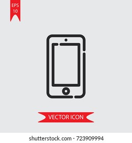 Smartphone vector icon, illustration symbol