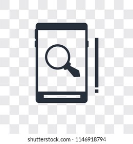 Smartphone vector icon isolated on transparent background, Smartphone logo concept