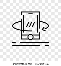 Smartphone vector icon isolated on transparent background, Smartphone logo concept