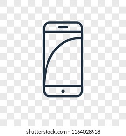 Smartphone vector icon isolated on transparent background, Smartphone logo concept