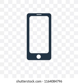 Smartphone vector icon isolated on transparent background, Smartphone logo concept