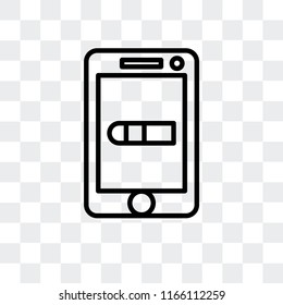 Smartphone vector icon isolated on transparent background, Smartphone logo concept