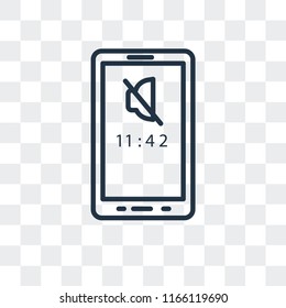 Smartphone vector icon isolated on transparent background, Smartphone logo concept