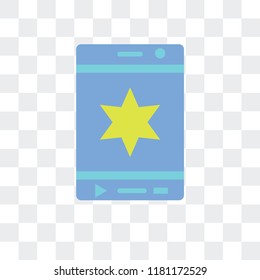 Smartphone vector icon isolated on transparent background, Smartphone logo concept