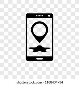 Smartphone vector icon isolated on transparent background, Smartphone transparency logo concept