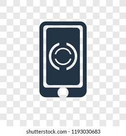 Smartphone vector icon isolated on transparent background, Smartphone transparency logo concept