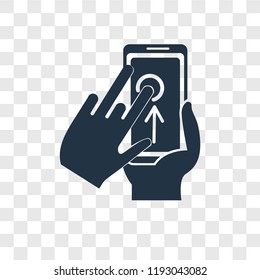Smartphone vector icon isolated on transparent background, Smartphone transparency logo concept