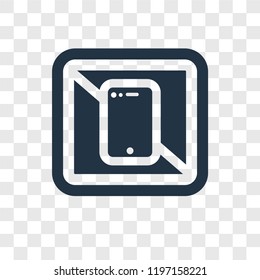Smartphone vector icon isolated on transparent background, Smartphone transparency logo concept