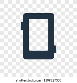 Smartphone vector icon isolated on transparent background, Smartphone transparency logo concept