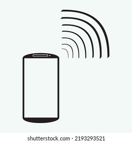 Icono vector Smartphone aislado en fondo blanco. 