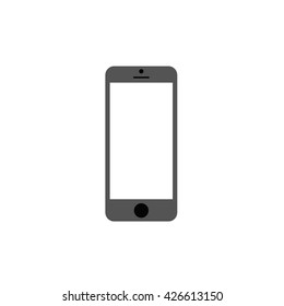 Smartphone vector icon isolated on white