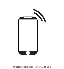 smartphone vector icon line template