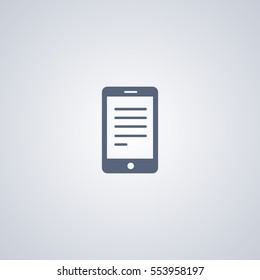 Smartphone vector icon, mobile vector icon