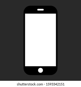 Smartphone vector icon, Mobile illustration.