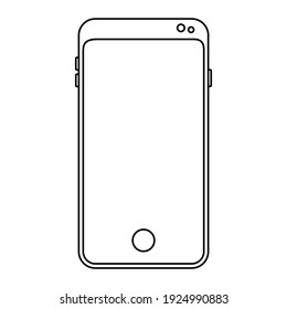 Icono vector Smartphone. símbolo de ilustración móvil. señal de teléfono. símbolo móvil.