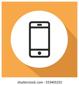 Smartphone vector icon, mobile phone symbol. Modern, simple flat vector illustration for web site or mobile app