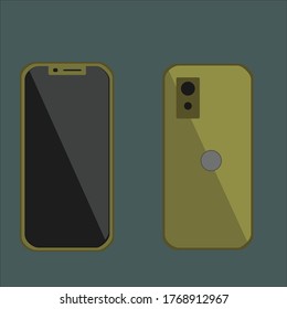 Icono vector del Smartphone de la pantalla del teléfono inteligente móvil en el teléfono móvil androide moderno