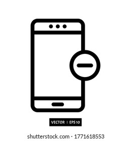 Smartphone vector icon modern and simple flat symbol for web site, mobile,logo, app, UI
