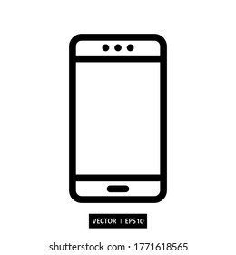 Smartphone vector icon modern and simple flat symbol for web site, mobile,logo, app, UI